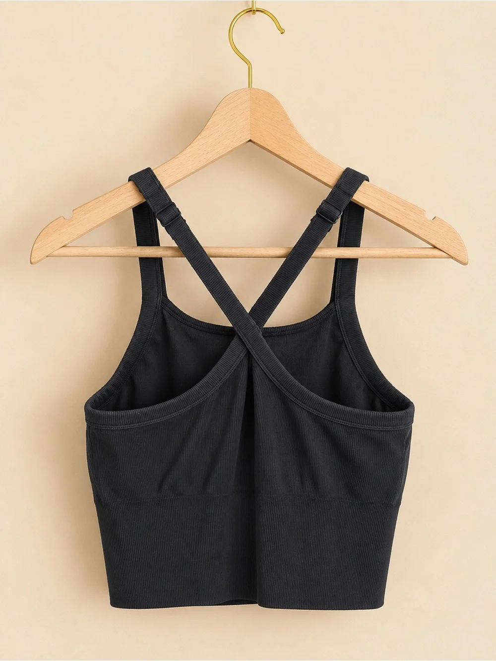 Alo Women's Black Ribbed women Sports Bra ✨✨✨